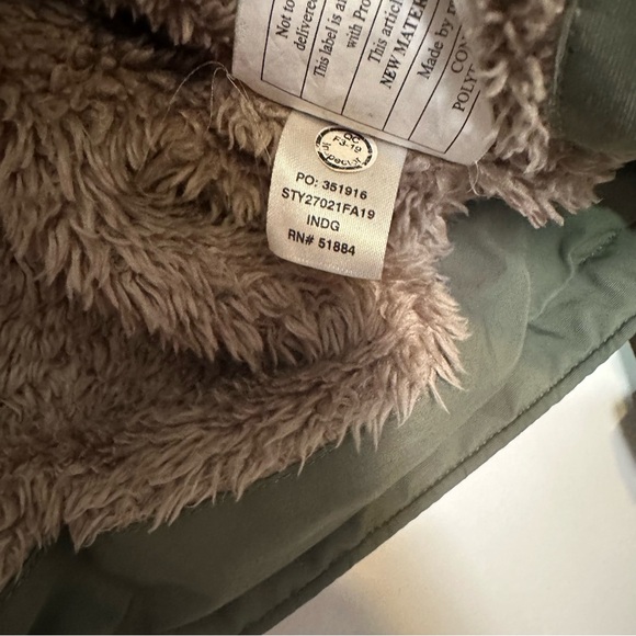 Patagonia XXL Green Isthmus Parka Hooded Mens Jacket Sherpa Lined Ski Snow - Picture 9 of 12